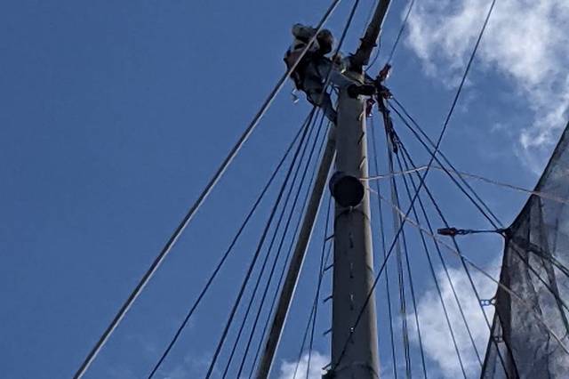 鉄塔補修の画像