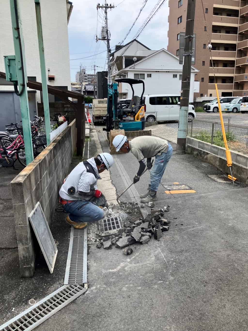 排水路修繕工事の画像