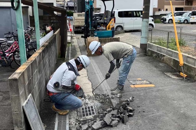排水路修繕工事の画像
